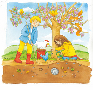 Układanka drewniana puzzle Słoneczniki Goki