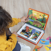 Magnetyczna układanka Dinozaury Magnetibook Janod