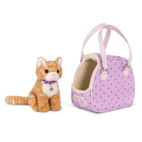 Prążkowany kotek w torebce Hop in Cat Carrier Our Generation