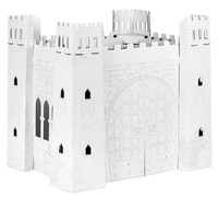 Kartonowy domek do malowania i samodzielnego złożenia Wspaniały zamek pałac Tektorado