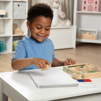 Zestaw pieczątek dla dzieci z kredkami Dinozaury Melissa and Doug