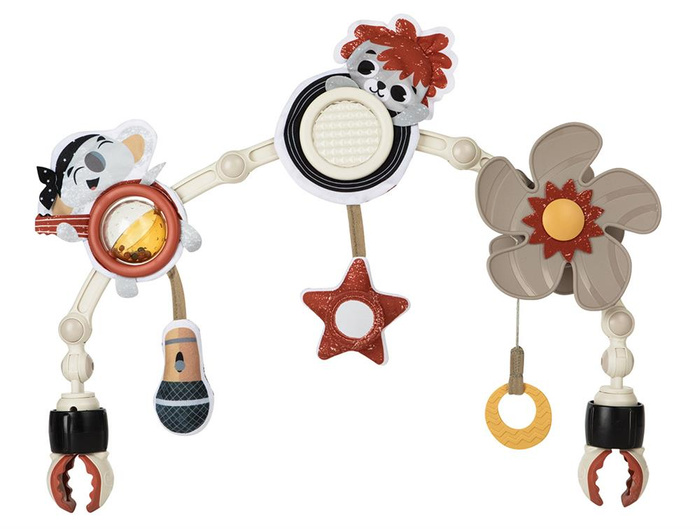 Tiny Love Łuk z uchwytem do wózka i szeleszczącymi grzechotkami dla niemowląt Tiny Rockers