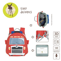Plecak mini Tiny Drivers Wóz strażacki Lassig