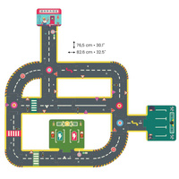 Puzzle kartonowe ULICE CRAZY MOTORS DJ05498