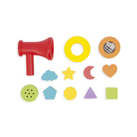 Drewniana kostka sensoryczna dla dzieci Janod 