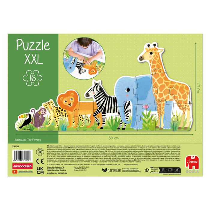 Wielkie puzzle Zwierzęta z dżungli Goula