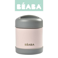 Pojemnik obiadowy Termos ze stali nierdzewnej z hermetycznym zamknięciem 300 ml dark mist light pink Beaba