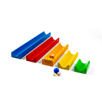 Drewniany Kulodrom 2w1 Tory wodno-kulkowe dla dzieci do zabawy w domu i ogrodzie Erzi 