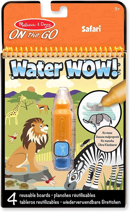 Wodna kolorowanka wielokrotnego użytku Water Wow Safari Melissa & Doug