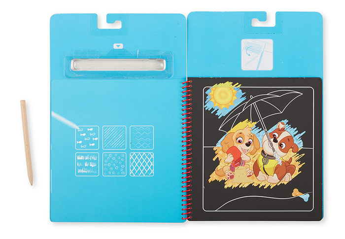 Książeczka ze zdrapywankami Psi Patrol Scratch Art Pad – Skye Melissa and Doug