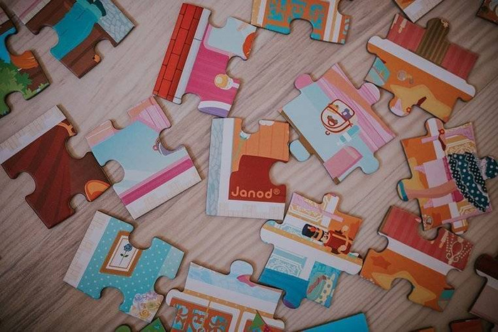 Puzzle w walizce Akademia tańca Janod