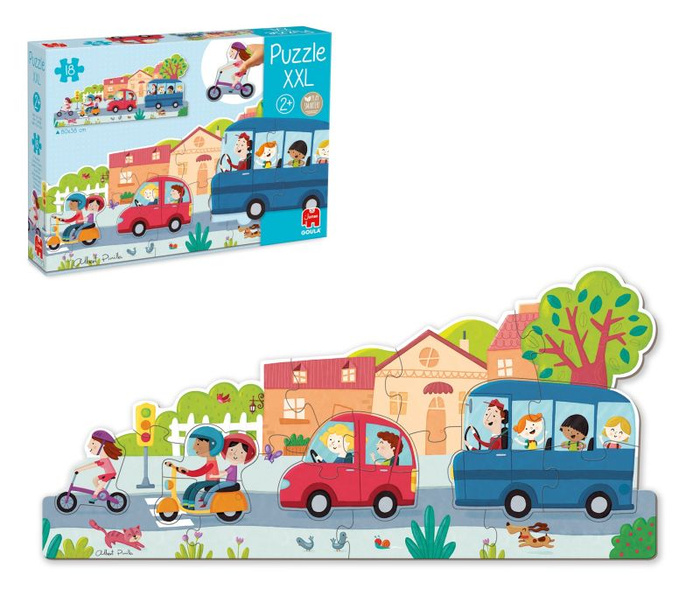 Wielkie puzzle XXL pojazdy Goula