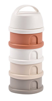 Pojemniki na mleko w proszku 4x110ml cotton white terracotta Beaba