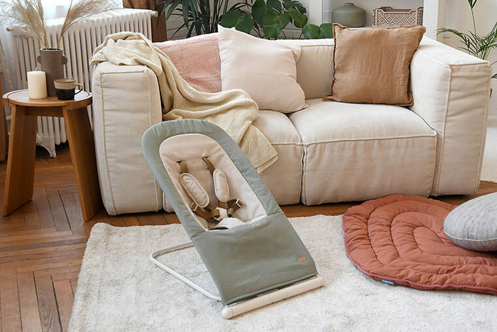 Leżaczek dla niemowlaka składany Eazy Relax Lichen Beaba