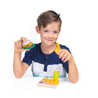 Zestaw zabawkowych produktów spożywczych do przyrządzenia wege burgera Erzi