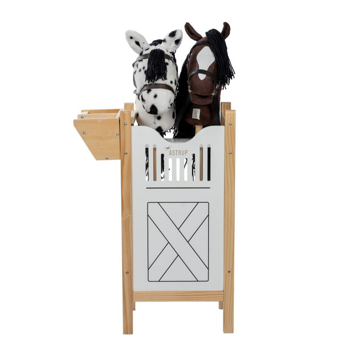 Drewniany boks dla 2 koni na kiju dodatki do hobby horse Astrup