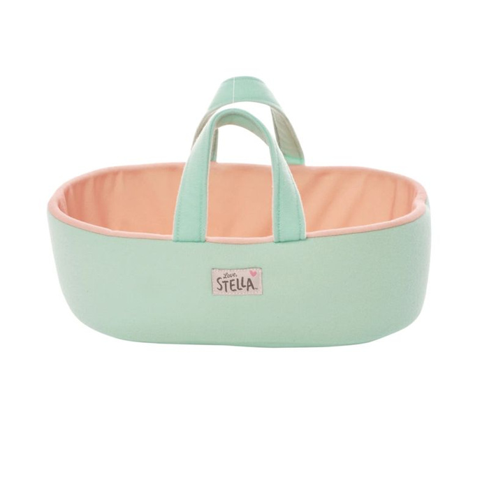 Zestaw dla dzieci lalka Peach i przenośne łóżeczko Love Stella Manhattan Toy