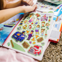 Naklejki wielokrotne Psi Patrol Restickable Stickers Flip-Flap Pad – Adventure Bay Melissa & Doug