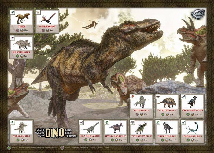 Mega paka jajek dinozaura - 12 sztuk 2138 Buki