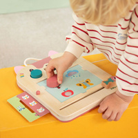 Lilliputiens Kotka Jeanne drewniana Tablica-Znikopis z magnetycznymi klockami