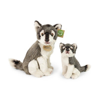 Pluszak dla dzieci wilk z małym wilczkiem 27 cm Rappa maskotki