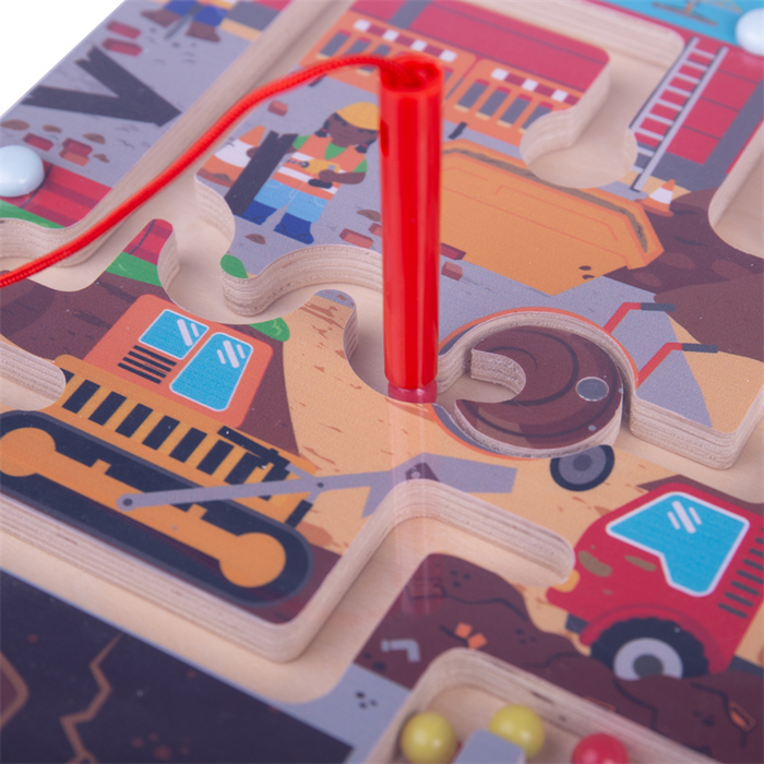 Labirynt magnetyczny Na budowie Bigjigs Toys
