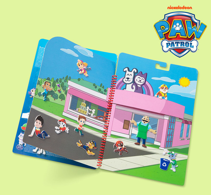 Naklejki wielokrotne Psi Patrol Puffy Sticker - Adventure Bay Melissa and Doug