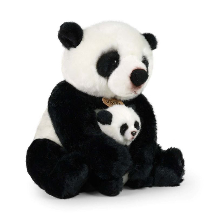 Pluszak dla dzieci Panda z młodym 27 cm Rappa