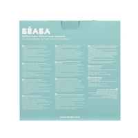 Komplet naczyń z silikonu z przyssawką Jungle Beaba 