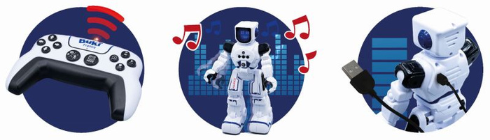 Robot zdalnie sterowany Marko Buki 20 funcji i emocji światło, dźwięk