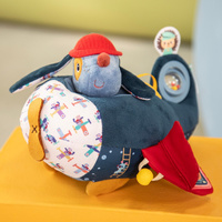 Lilliputiens Piesek Jules Przytulanka aktywizująca Samolot Zabawka sensoryczna i edukacyjna