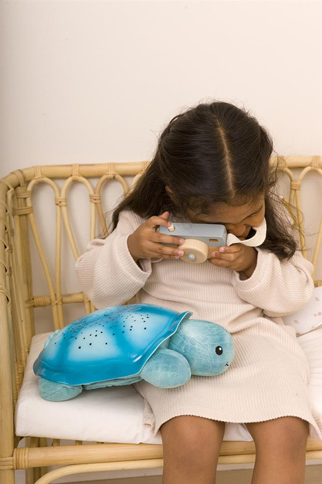 Cloud b® Twinkling Twilight Turtle™ Aqua Lampka nocna z projekcją świetlną Konstelacja gwiazd Żółw niebieski