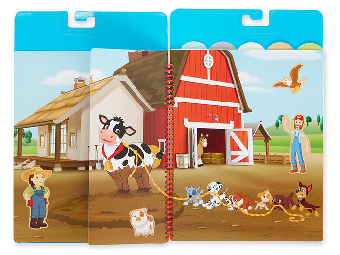 Naklejki wielokrotne Psi Patrol Restickable Stickers Flip-Flap Pad – Adventure Bay Melissa & Doug