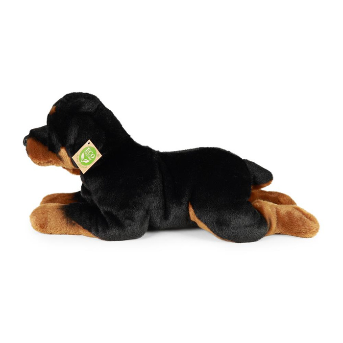 Pluszak dla dzieci pies rottweiler leżący 39 cm Rappa maskotki