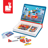 Układanka magnetyczna Strażacy Magnetibook Janod