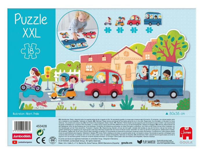 Wielkie puzzle XXL pojazdy Goula