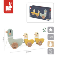 Kaczki do ciągnięcia na sznurku drewniane Sweet Cocoon Janod