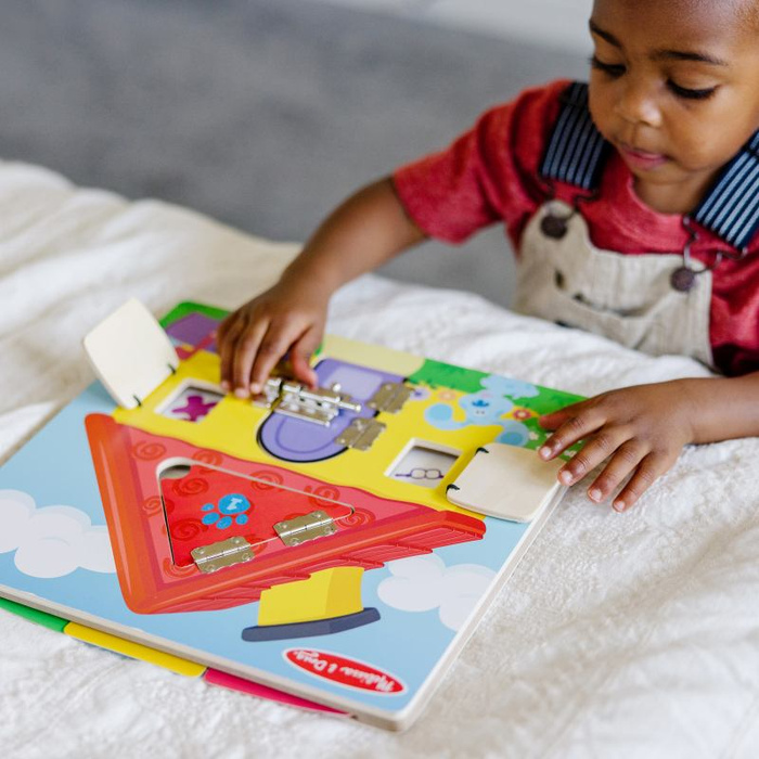 Drewniana plansza aktywności w kształcie domku Blue’s Clues & You Melissa & Doug 