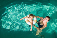 Koło dmuchane do pływania 40 cm Banana Blue Quut