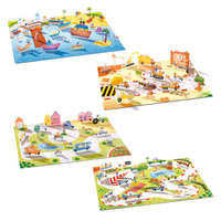 Naklejki wielokrotnego użytku 3D POJAZDY Djeco