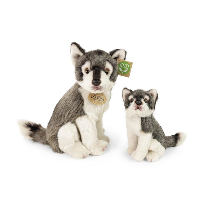 Pluszak dla dzieci wilk z małym wilczkiem 27 cm Rappa maskotki