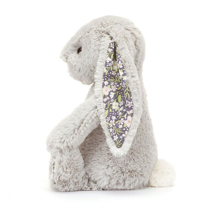 Króliczek z kwiecistymi uszami srebrny Bloom 18 cm Jellycat pluszaki dla dzieci