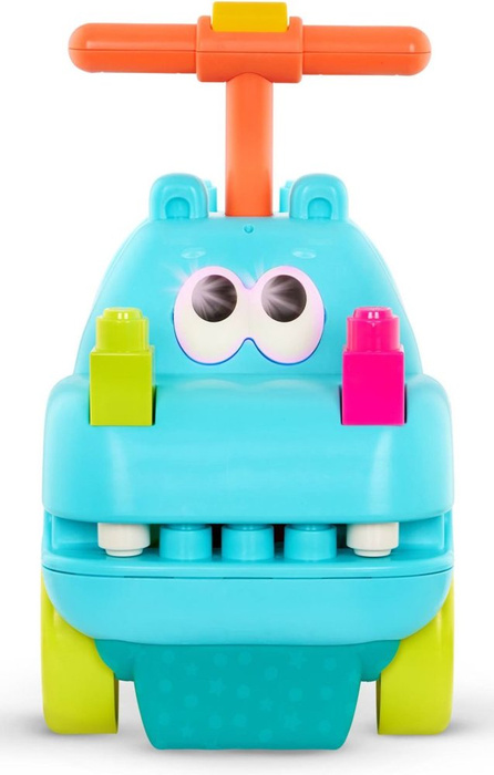 Jeździk interaktywny hipopotam dla dzieci z klockami Locbloc Hippo B.Toys