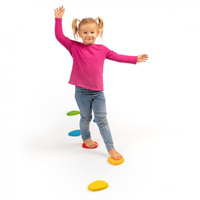 Ścieżka równoważna sensoryczna drewniane kolorowe kamienie Erzi