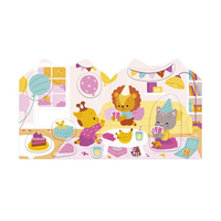 Książeczka do wyklejania z naklejkami Dom Janod