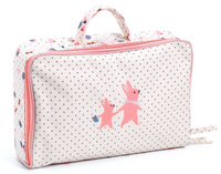 Lalka bobas dla dzieci w walizce z dodatkami Vanille Pomea Djeco