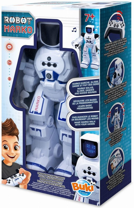 Robot zdalnie sterowany Marko Buki 20 funcji i emocji światło, dźwięk