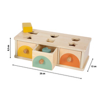 Edukacyjny sorter dla dzieci z szufladkami Montessori Small Foot
