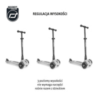 SCOOTANDRIDE Highwaykick 3 LED Hulajnoga składana ze świecącymi kółkami 3+ Kiwi