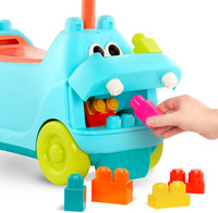 Jeździk interaktywny hipopotam dla dzieci z klockami Locbloc Hippo B.Toys
